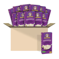 Annie's Macaroni and Cheese Dinner, Shells & White Cheddar With Organic Pasta, 6 Ounce (Pack of 12)