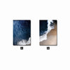 Blue Ocean Wave Wall Art Modern Landscape Canvas Painting Beach Posters and Prints Seascape Pictures for Living Room Home Decor