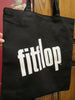 BLACK Market BAG Reusable Gym FIT FLOP White Label TOTE Long Handles Med Lightw